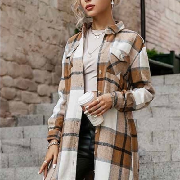 NWT! STUNNING Boutique Plaid Dress/ Jacket! 🌸 - Picture 6 of 9